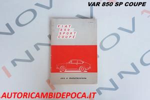 Libretto Uso e Manutenzione-Fiat 850 Sport Coupè