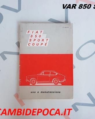 Libretto Uso e Manutenzione-Fiat 850 Sport Coupè