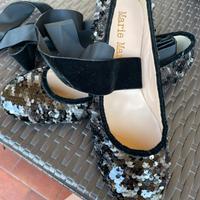 Ballerine nere in paillettes