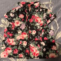 Giubbotto smanicato floreale con Snoopy – 12 mesi