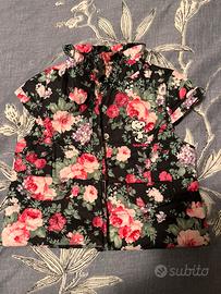 Giubbotto smanicato floreale con Snoopy – 12 mesi