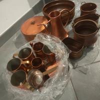 Lotto  in rame anni '60 vintage