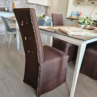 Sedie in legno vestite