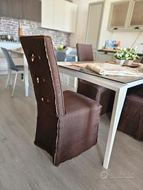 Sedie in legno vestite