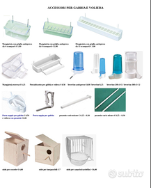 Accessori per gabbie e voliere