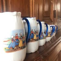 Collezione 6 brocche in fine bone china