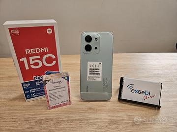 Smartphone Redmi 15C 6,9" 256 GB Mint Green Nuovo