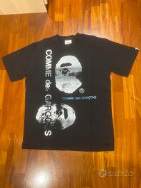 Maglia con stampa BAPE x Comme Des Garcons