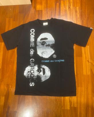 Maglia con stampa BAPE x Comme Des Garcons