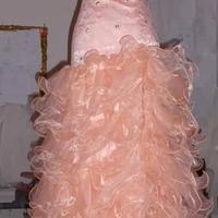 abito lungo da cerimonia colore pesca 🍑 taglia S