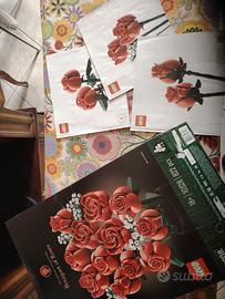 Lego bouquet rose scatola 
