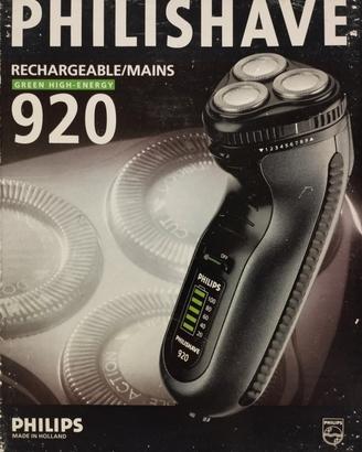 PHILISHAVE 920 RECHARGEABLE MAINS Rasoio elettrico