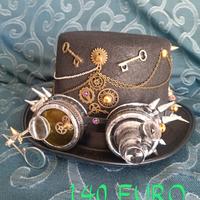 Cappello maschere scarpe Steampunk