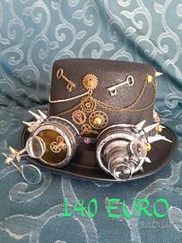 Cappello maschere scarpe Steampunk