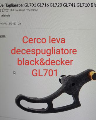 leva decespugliatore GL701 black&decker