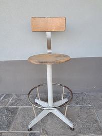 Sgabello NEOLT girevole, industriale,  vintage