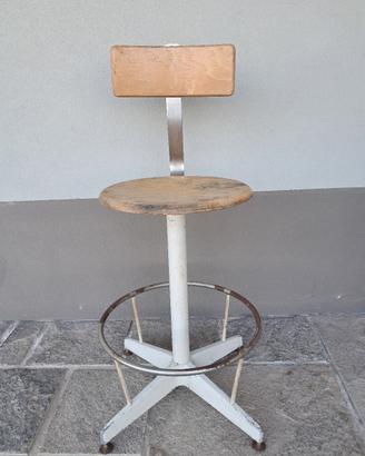 Sgabello NEOLT girevole, industriale,  vintage