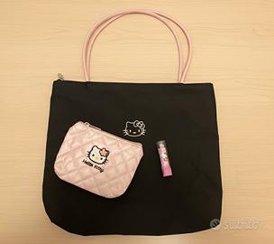 Hello kitty borsa+borsetta makeup+gomma