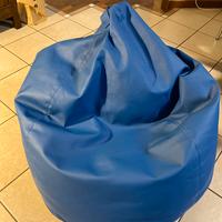 Pouf a sacco blu