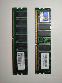 2 banchi Ram DDR 512mb 333Mhz