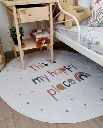 Tappeto tondo cameretta bimbo/bimba