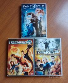 3 DVD Fantastici 4 Marvel in blocco