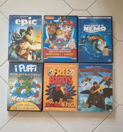 lotto 6 DVD cartoni animati