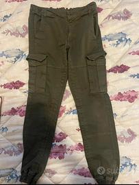 Pantaloni cargo lunghi da Donna color verde