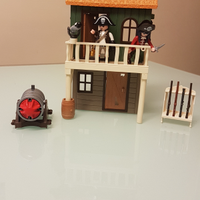 Playmobil forte dei pirati -Jeep trasporto cavalli