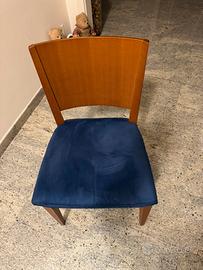 Sedie legno alcantara