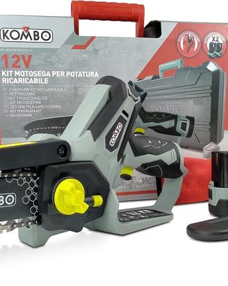KOMBO PRO - Motosega a Batteria 12V con 2 Batterie