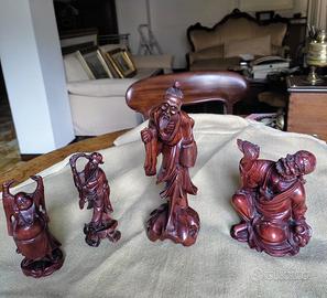 4 statuine Orientali