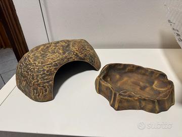 Tana e abbeveratoio rettili, terrario