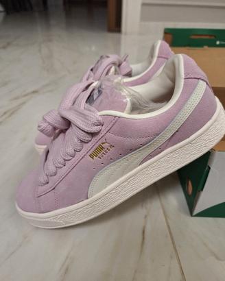 scarpe puma suede platform XL lilla, taglia 38.5