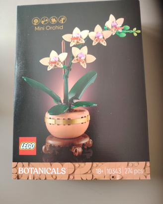 10343 Lego vaso con  mini orchidea nuovo 