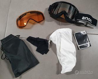 maschera visiera sci snowboard Anon più sacca