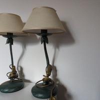 Coppia lampade da comodino vintage