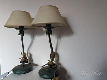 Coppia lampade da comodino vintage