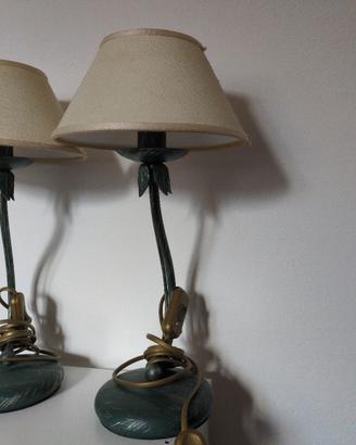 Coppia lampade da comodino vintage
