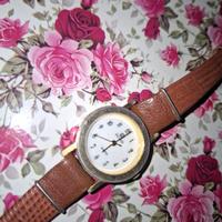 Orologio da donna vintage marrone e oro