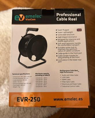Avvolgicavo Professionale Emelec EVR-250
