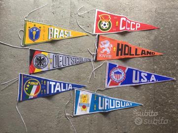 Gagliardetti nazionali fine anni '80 nuovi