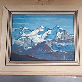 quadro acquarello su tavola di R.Abucherli