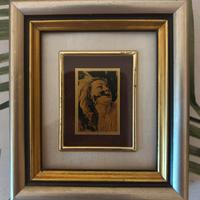 Opera litografata a mano su oro 24kt