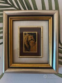 Opera litografata a mano su oro 24kt