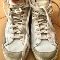 Scarpe NIKE Blazer mid 77W alte bianco/rosa oxford