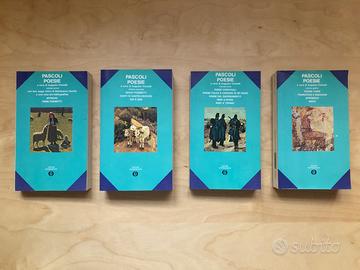Collezione di 4 libri "Pascoli Poesie"
