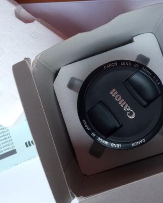 CANON lens EF 50mm 1.4 USM+scatola