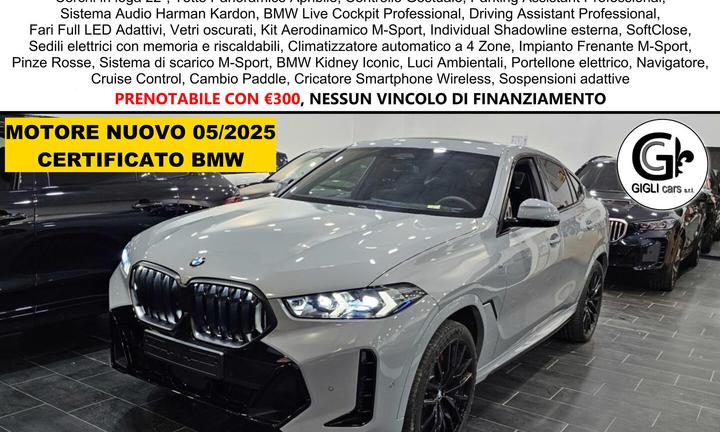 BMW X6 30d xDrive M-Sport PRO Tetto Navi 360° C22