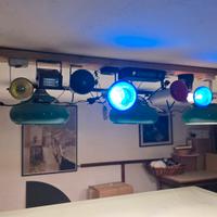 luci colorate  con fari e centralina  per feste